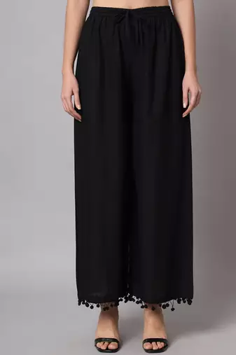 Navy Blue and Maroon Straight Kurta and Pants Set