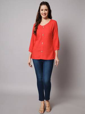 Red- Orange A-line Top 5