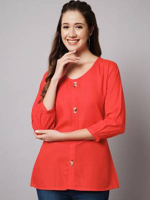 Red- Orange A-line Top 7