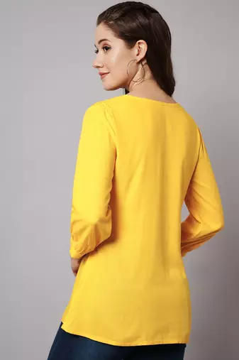 Mango Yellow A-line Top