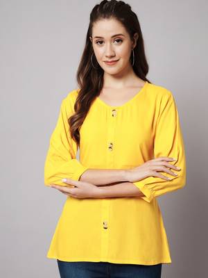 Mango Yellow A-line Top 1