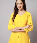 Mango Yellow A-line Top