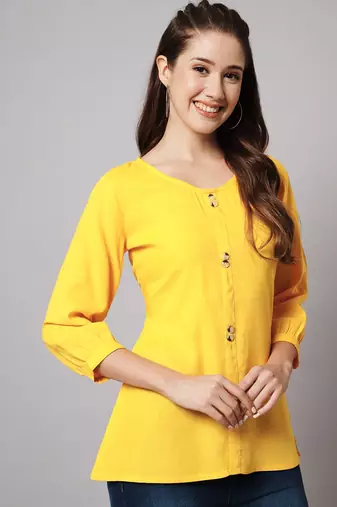 Mango Yellow A-line Top