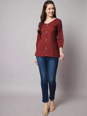 Maroon A-line Top 5