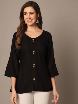 Black A-line Top 1
