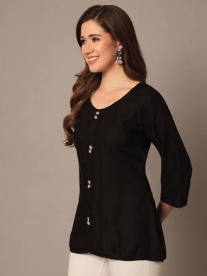 Black A-line Top 4