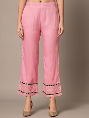 Blush Pink Flared Suit Set with Dupatta for Women 8