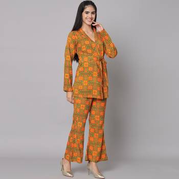 Multicolored Ethnic Print Co-ord Set for Women 2