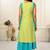 WOMEN VISCOSE AND JACQUARD BUTTA ZARI WITH EMBROIDERED KURTI
