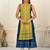 WOMEN VISCOSE AND JACQUARD BUTTA ZARI WITH EMBROIDERED KURTI