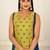 WOMEN VISCOSE AND JACQUARD BUTTA ZARI WITH EMBROIDERED KURTI
