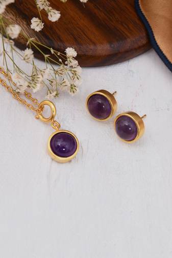 Amethyst Charm Set