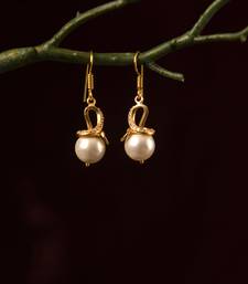 Golden CZ Pearl Set