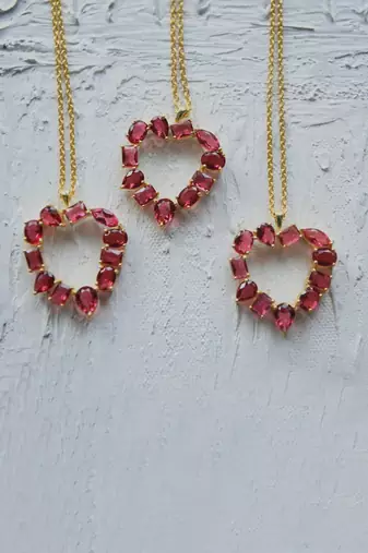 Heart of Rubies Necklace