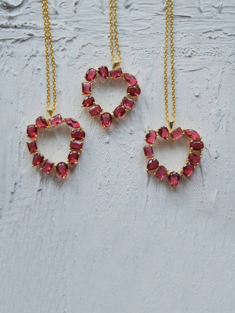 Heart of Rubies Necklace