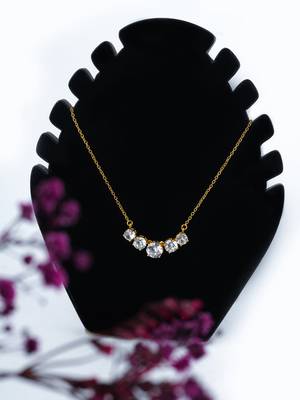 Unique CZ Stones Necklace 1