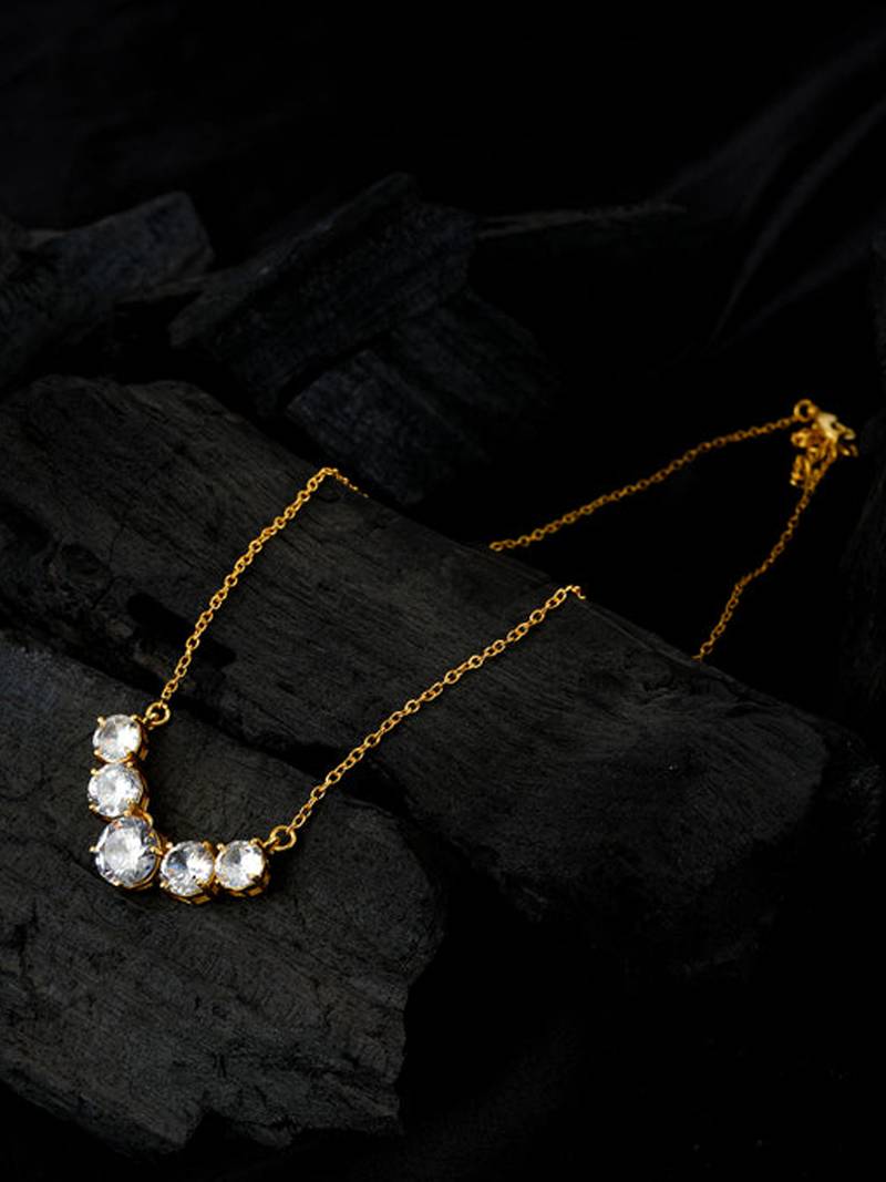 Unique CZ Stones Necklace