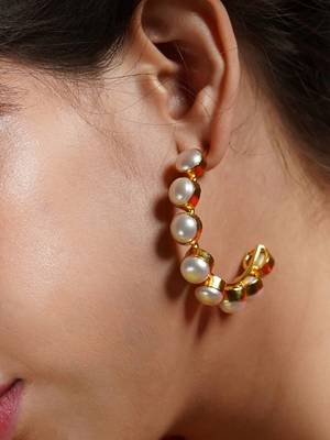 Emily Pearl Hoops 3