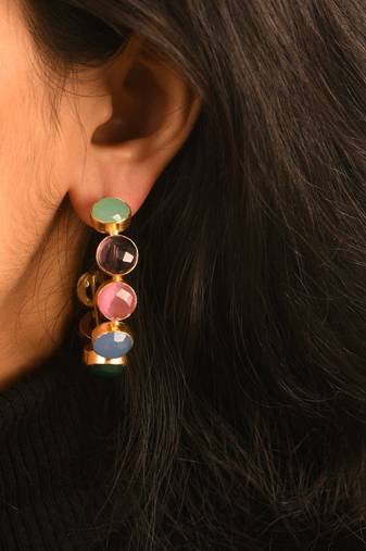 Emily Rainbow Hoops