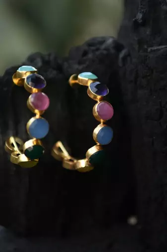 Emily Rainbow Hoops