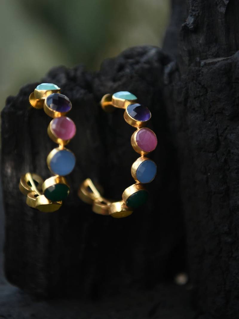 Emily Rainbow Hoops