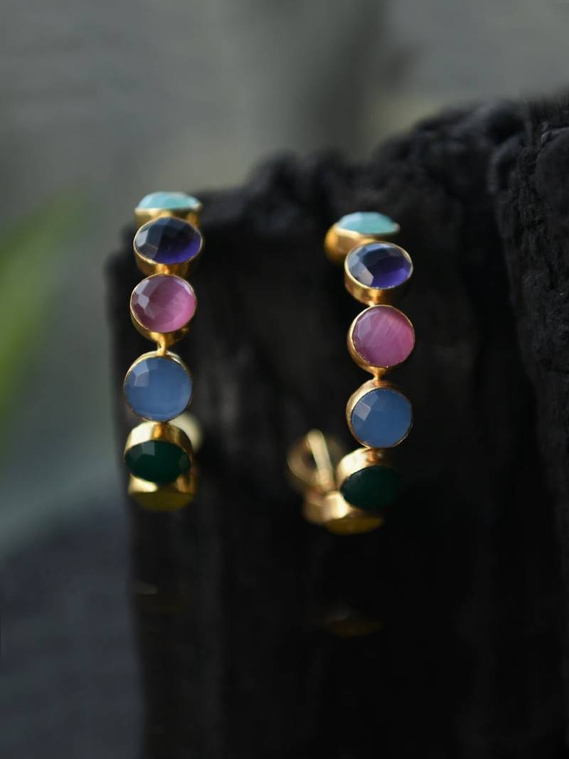 Emily Rainbow Hoops
