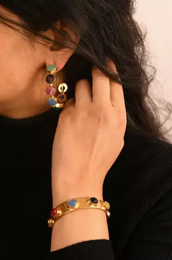 Emily Rainbow Hoops