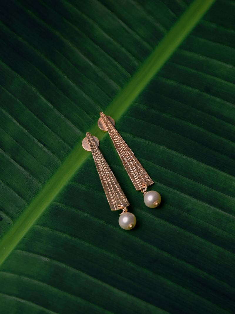 Falling Drops Studs (Gold-Plated)