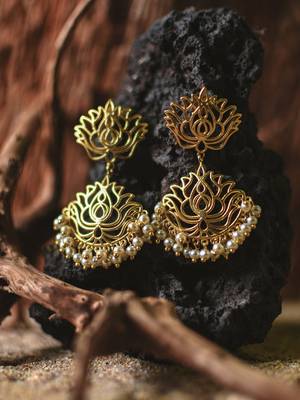 Lotus Filigree Earrings 1