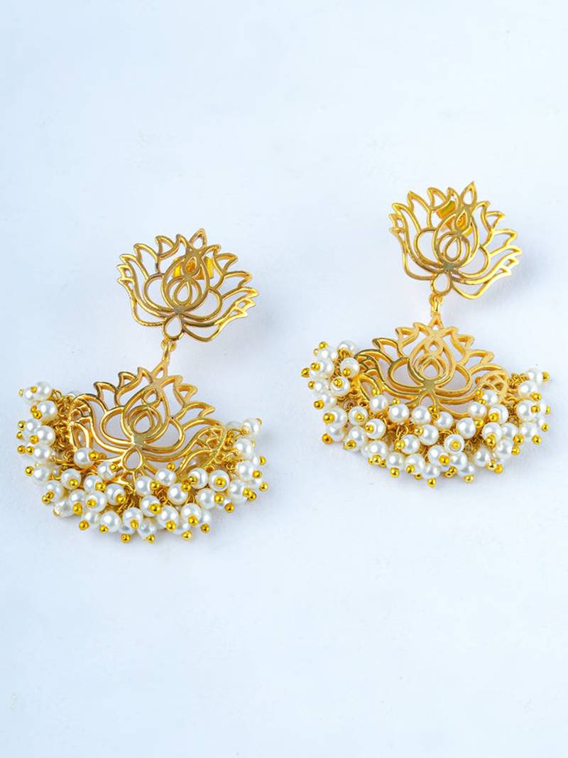 Lotus Filigree Earrings