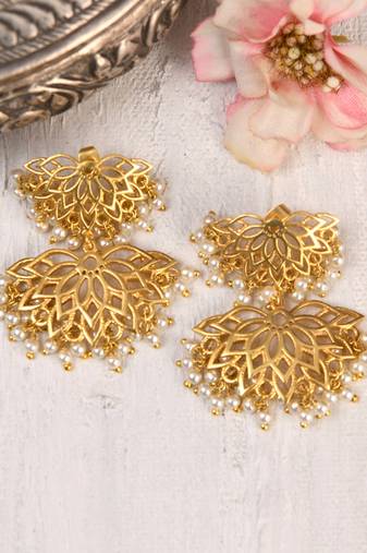 Lotus Mist Duet Earrings