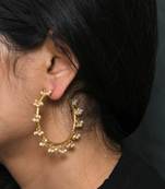 Pearl Raindrop Hoops