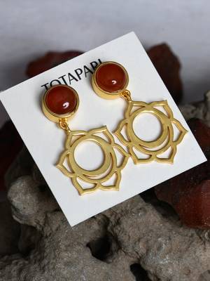 Sacral Chakra Studs 2