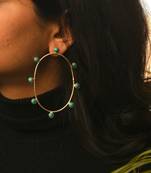 Turquoise Hoops
