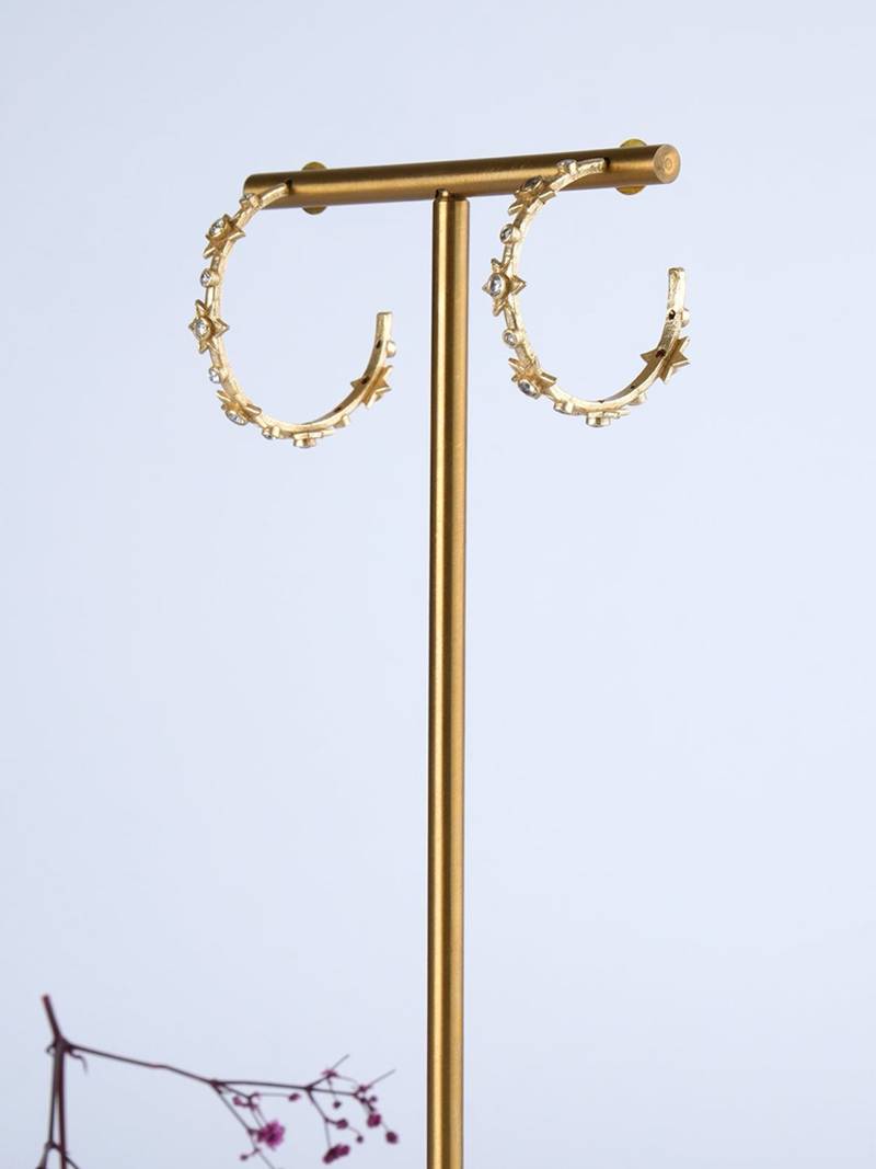 Twinkling Star Hoops