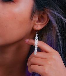 Pearl woven earrings