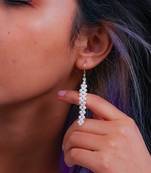 Pearl woven earrings