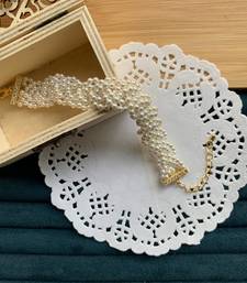 Braided Pearl Bracelet (Gold-Plated)