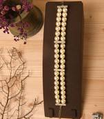 gold plated brass bracelets with pearls