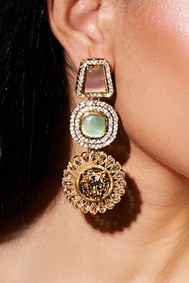 Contemporary Crystal Drop Earrings 3