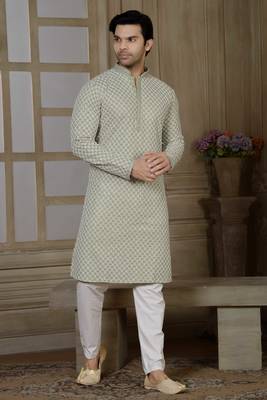 Arruga stylish golden sequins kurta pajama 1