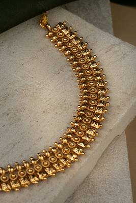 Gold Plated Temple Necklace Set 2