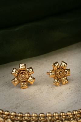 Gold Plated Temple Necklace Set 3