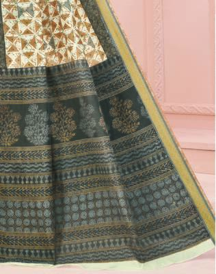 Roop Kashish Multicolor Soft Kalamkari Cotton Saree Fnacy Border And Fancy Print Blouse Piece 3