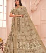 Roop Kashish Multicolor Soft Kalamkari Cotton Saree Fnacy Border And Fancy Print Blouse Piece