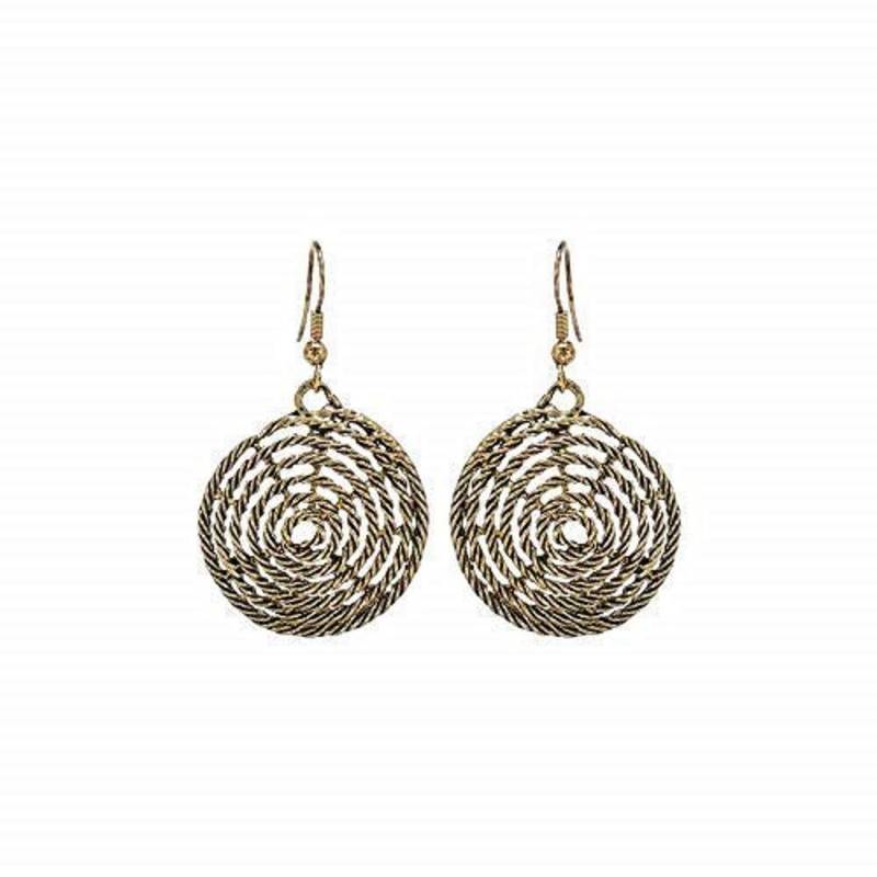 Stylish Silver Oxidised Afghani Drop Combo Earrings For Women & Girls 