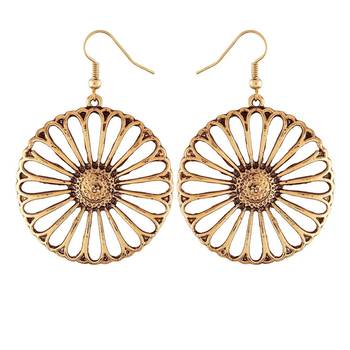 Stylish Silver Oxidised Afghani Drop Combo Earrings For Women & Girls  5