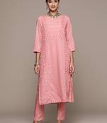 Peach Colour Designer Kurti With Bottom Set For Festive Looks