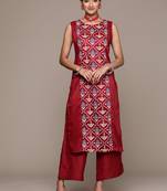 Maroon Colour Ethnic Dress For Festive Mood