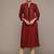 Beautiful Maroon Colour Partywear Kurti For Ethnic Looks